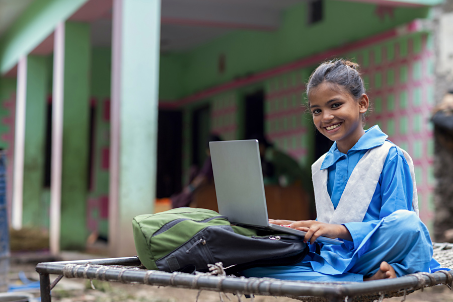 Remote learning session